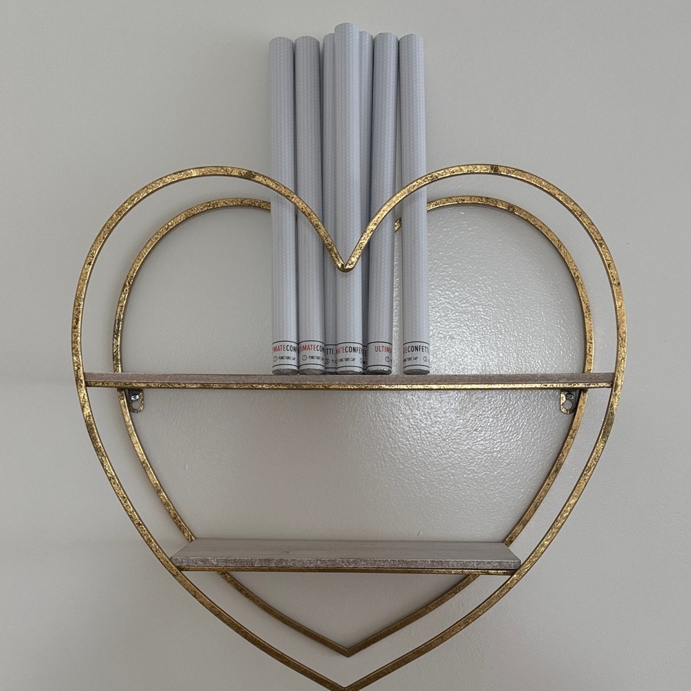7 Ultimate Confetti Gold Metallic streamer Sticks
